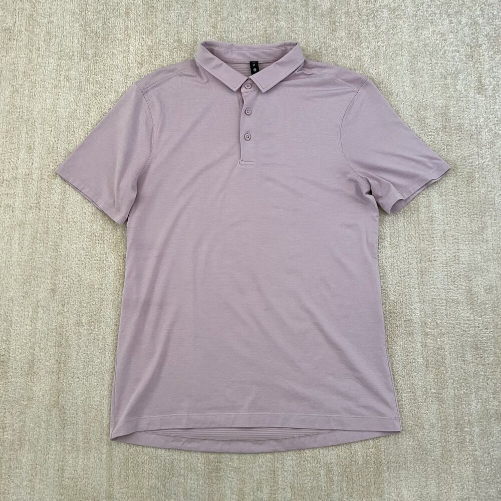 Lululemon Evolution Short Sleeve Polo Shirt Top M